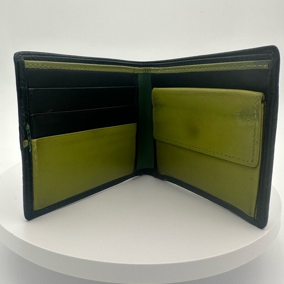 GUCCI LEATHER MENS BIFOLD WALLET Vintage - Picture 7 of 7